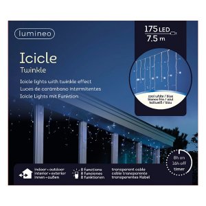 lumineo LED ICICLE Twinkle - 175 LED - mit Timer