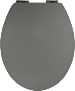 WC-Sitz 'aquaSu® - stylisches GRAU - mit Soft-Touch Oberfläche