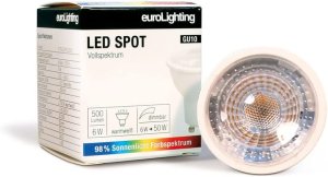 LED Leuchtmittel mit Vollspektrumlicht - Spot GU10 - warmweiß