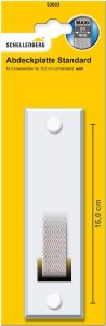 Abdeckplatte STANDARD - System MAXI - weiß - Lochabstand 16,0 cm