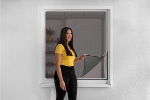 Fenster Insektenschutz MAGNETIC - Fliegengitter mit Magnetrahmen - max.130 x 150 cm - weiß