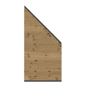 HOLZ THERMO MASSIV - Zaun-Anschluss-Set 91x184 auf 94 cm