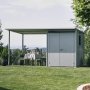 A2 mit Seitendach L in silber-metallic