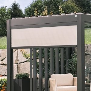 Sonnenschutzrollo elektrisch - für Biohort Pergola